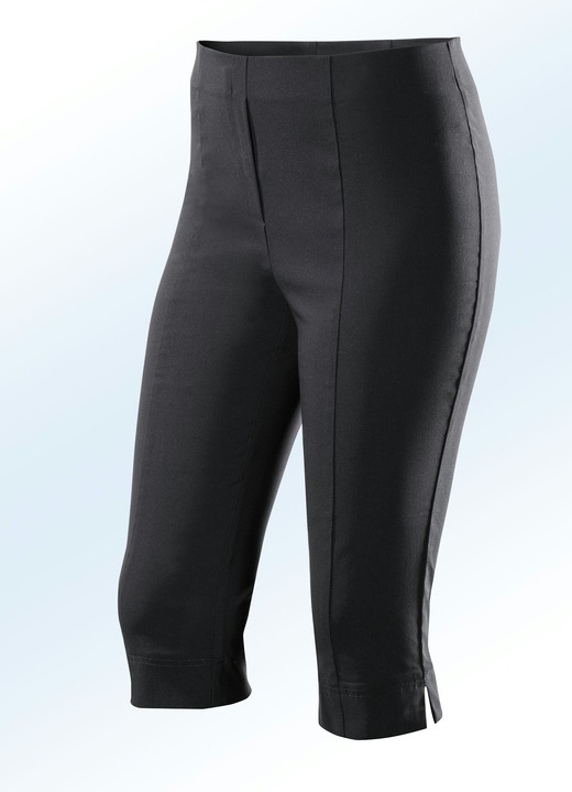 Hosen - Bermudas mit angeschnittenem Bund, in Größe 034 bis 052, in Farbe KIESEL Ansicht 4