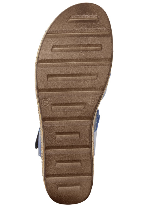 Sandaletten & Pantoletten - Andrea Conti Stegspangen-Sandale aus Rind-Nappaleder Ansicht 4 Sandaletten & Pantoletten - Andrea Conti Stegspangen-Sandale aus Rind-Nappaleder, in Größe 036 bis 042, in Farbe JEANS Ansicht 4