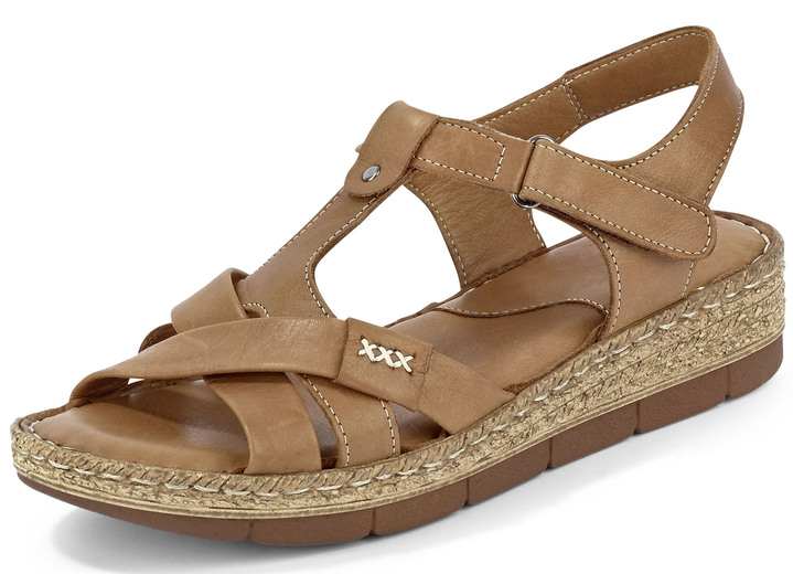 Sandaletten & Pantoletten - Andrea Conti Stegspangen-Sandale aus Rind-Nappaleder, in Größe 036 bis 042, in Farbe WEISS Ansicht 8