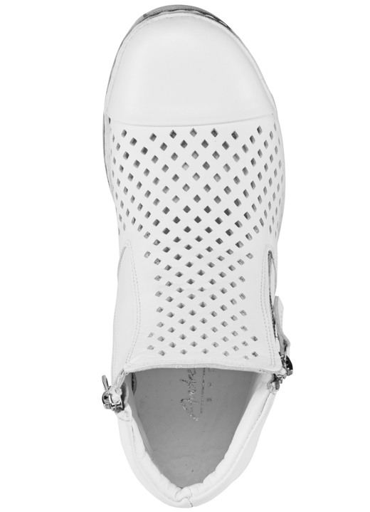 Stiefel & Stiefeletten - Andrea Conti, sommerliche Damen-Stiefeletten, mit herausnehmbarem Fußbett Ansicht 3 Stiefel & Stiefeletten - Andrea Conti, sommerliche Damen-Stiefeletten, mit herausnehmbarem Fußbett, in Größe 036 bis 042, in Farbe WEISS Ansicht 3