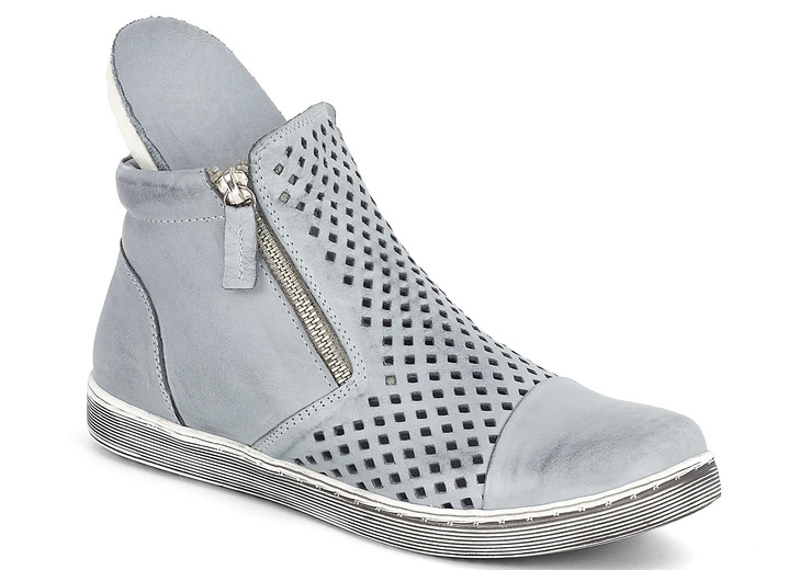 Stiefel & Stiefeletten - Andrea Conti, sommerliche Damen-Stiefeletten, mit herausnehmbarem Fußbett Ansicht 6 Stiefel & Stiefeletten - Andrea Conti, sommerliche Damen-Stiefeletten, mit herausnehmbarem Fußbett, in Größe 036 bis 042, in Farbe WEISS Ansicht 6