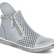 Stiefel & Stiefeletten - Andrea Conti, sommerliche Damen-Stiefeletten, mit herausnehmbarem Fußbett – Farbe HELLGRAU – Ansicht 2 Stiefel & Stiefeletten - Andrea Conti, sommerliche Damen-Stiefeletten, mit herausnehmbarem Fußbett, in Größe 036 bis 042, in Farbe WEISS – Farbe HELLGRAU – Ansicht 2