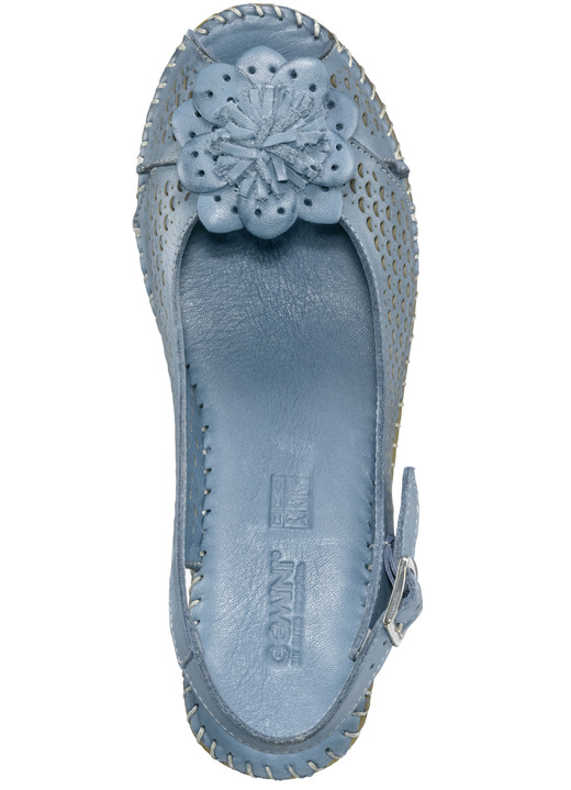 Sandaletten & Pantoletten - Gemini, sommerliche Damen-Sandaletten, Weite G, mit Gummizug Ansicht 2 Sandaletten & Pantoletten - Gemini, sommerliche Damen-Sandaletten, Weite G, mit Gummizug, in Größe 036 bis 042, in Farbe JEANS Ansicht 2