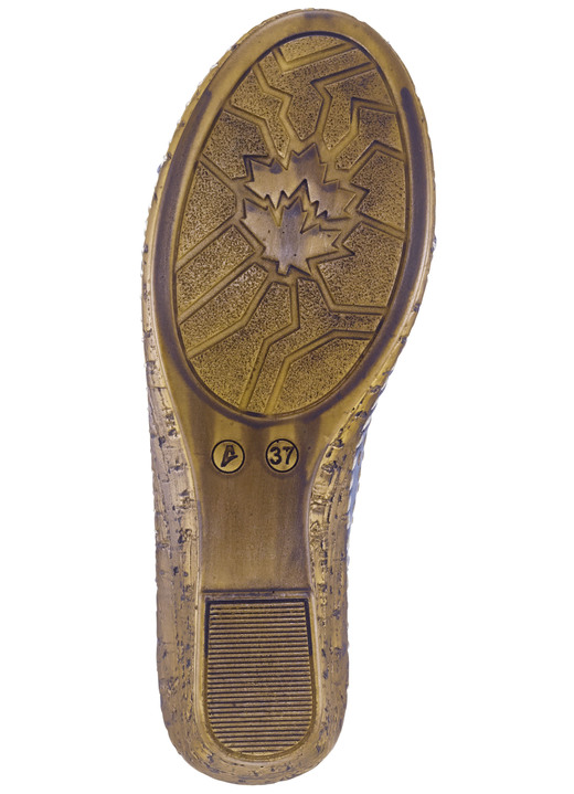 Sandaletten & Pantoletten - Gemini, sommerliche Damen-Sandaletten, Weite G, mit Gummizug Ansicht 3 Sandaletten & Pantoletten - Gemini, sommerliche Damen-Sandaletten, Weite G, mit Gummizug, in Größe 036 bis 042, in Farbe JEANS Ansicht 3