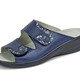 Sandaletten & Pantoletten - Mubb, bequeme Damen-Pantoletten, Weite H, mit herausnehmbarem Fußbett – Farbe STAHLBLAU – Ansicht 1 Sandaletten & Pantoletten - Mubb, bequeme Damen-Pantoletten, Weite H, mit herausnehmbarem Fußbett, in Größe 036 bis 042, in Farbe STAHLBLAU – Farbe STAHLBLAU – Ansicht 1