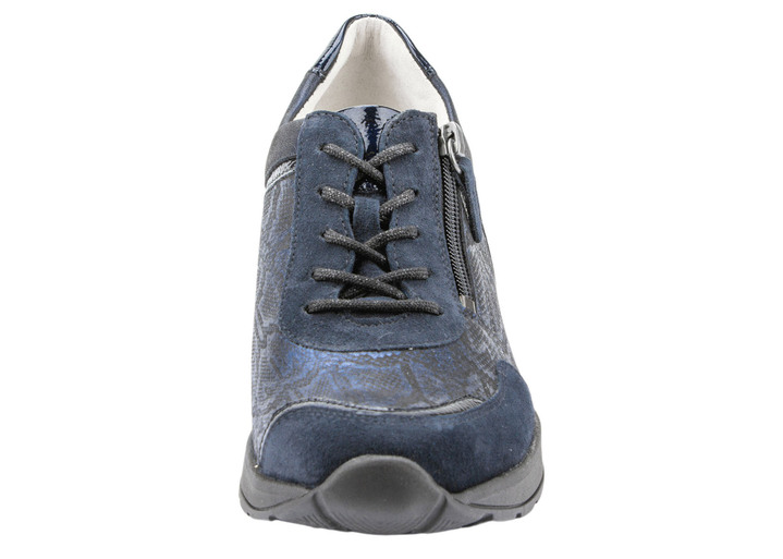 Slipper & Schnürschuhe - Waldläufer, bequeme Damen-Schnürschuhe, Weite H, mit herausnehmbarem Fußbett, in Größe 4 1/2 bis 9, in Farbe BLEU-MATTSILBER Ansicht 12