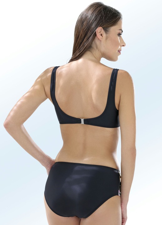 Bikinis - Bikini mit herausnehmbaren Softschalen und buntem Druckdessin Ansicht 2 Bikinis - Bikini mit herausnehmbaren Softschalen und buntem Druckdessin, in Größe 036 bis 050, in Cup C, in Farbe SCHWARZ-BUNT Ansicht 2