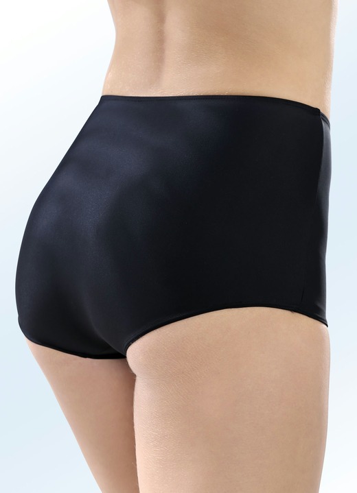 Tankinis - Zweierpack Bikinipants. mit formendem Vorderfutter, in Größe 038 bis 052, in Farbe 1X SCHWARZ, 1X MARINE Ansicht 2