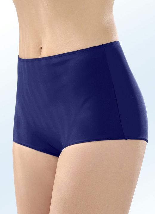 Tankinis - Zweierpack Bikinipants. mit formendem Vorderfutter, in Größe 038 bis 052, in Farbe 1X SCHWARZ, 1X MARINE Ansicht 3