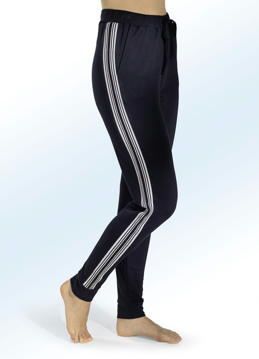 Freizeithosen - Hose mit Dehnbund rundum, in Größe 018 bis 054, in Farbe MARINE Ansicht 2