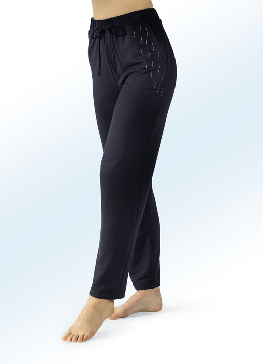 Freizeithosen - Hose mit Nietenzier Ansicht 3 Freizeithosen - Hose mit Nietenzier, in Größe 018 bis 054, in Farbe SCHWARZ Ansicht 3