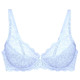 Bügel-BH - Triumph Amourette Bügel-BH aus zarter Elastikspitze – Farbe BLEU – Ansicht 2 Bügel-BH - Triumph Amourette Bügel-BH aus zarter Elastikspitze, in Größe 075 bis 100, in Cup B, in Farbe WEISS – Farbe BLEU – Ansicht 2
