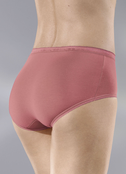 Slips - Sloggi Basic+ Midi Dreierpack Slips, in Größe 036 bis 050, in Farbe 1X BLEU, 1X MARINE, 1X WEISS Ansicht 12