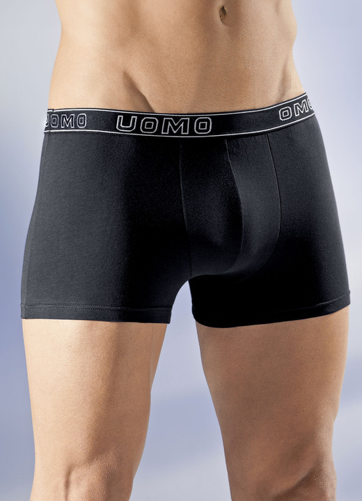 Pants & Boxershorts - Fünferpack Pants, uni mit Elastikbund, in Größe 004 bis 010, in Farbe 3X NAVY, 2X SCHWARZ Ansicht 2