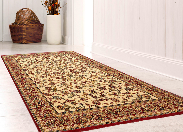 Teppiche - Brücken und Teppiche mit besonders hoher Flordichte, in Größe 111 (Brücke, 60x110 cm) bis 252 (Teppich, 165x230 cm), in Farbe ROT GEMUSTERT Ansicht 2