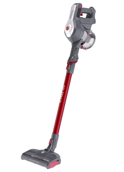 - Hoover H-Free PETS HF122GPT Akku-Handstaubsauger Ansicht 2 - Hoover H-Free PETS HF122GPT Akku-Handstaubsauger, in Farbe GRAU-ROT Ansicht 2