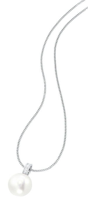 Anhänger - Anhänger mit Süßwasser-Zuchtperle und Brillanten Ansicht 2 Anhänger - Anhänger mit Süßwasser-Zuchtperle und Brillanten, in Farbe  Ansicht 2