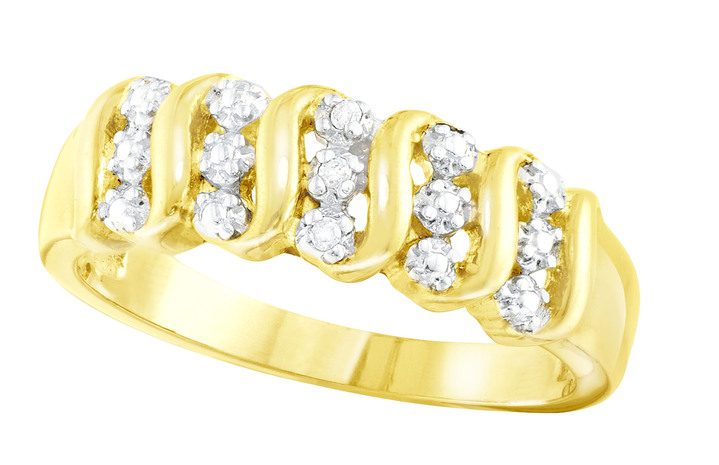 Ringe - Toller Damenring mit 3 Diamanten Ansicht 2 Ringe - Toller Damenring mit 3 Diamanten, in Größe 160 bis 220, in Farbe  Ansicht 2