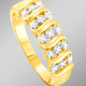 Ringe - Toller Damenring mit 3 Diamanten – Ansicht 1 Ringe - Toller Damenring mit 3 Diamanten, in Größe 160 bis 220, in Farbe  – Ansicht 1