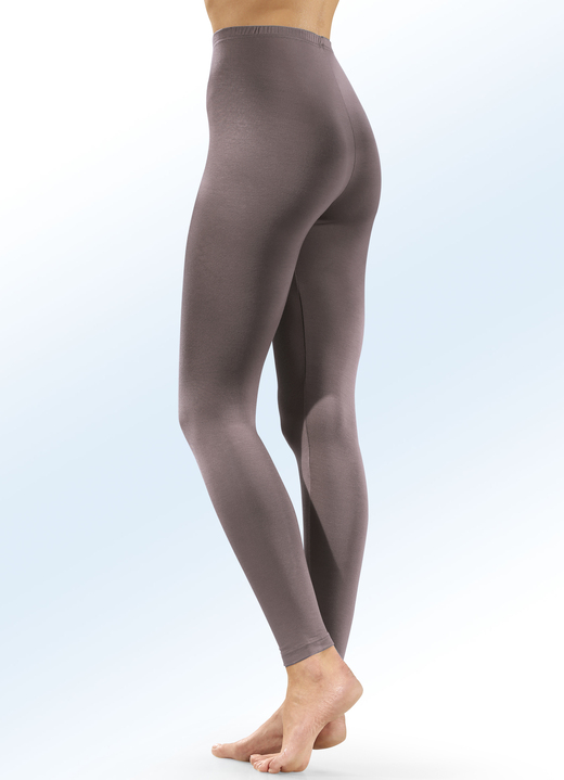 Leggings - Zweierpack Leggings aus tragangenehmer Microfaser, in Größe 038 bis 054, in Farbe 1X JEANSBLAU, 1X GRAFIT Ansicht 3