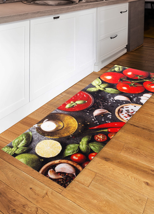 Teppiche - Küchenläufer mit rutschhemmender Rückseite, in Farbe MULTICOLOR, in Ausführung Maße: 60x115 cm Ansicht 1