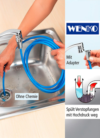 Zubehör - Wenko Rohrreinigungsschlauch – Farbe BLAU Zubehör - Wenko Rohrreinigungsschlauch, in Farbe BLAU