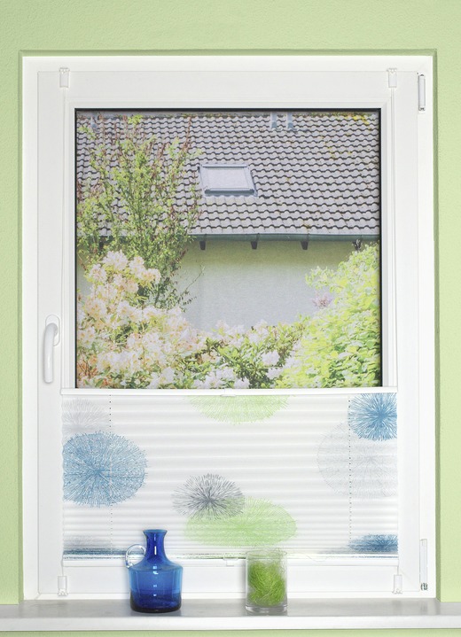 Gardinen - Plissee-Rollos ohne Bohren und Schrauben Ansicht 8 Gardinen - Plissee-Rollos ohne Bohren und Schrauben, in Größe 826 (H130xB40 cm) bis 850 (H210xB 70 cm), in Farbe GRAU-STEINGRAU Ansicht 8