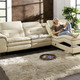 Polsterecken - Polsterecke mit verstellbarer Kopfstütze und Ottomane – Farbe BEIGE – Ansicht 1 Polsterecken - Polsterecke mit verstellbarer Kopfstütze und Ottomane, in Farbe BEIGE, in Ausführung mit manuell verstellbarer Kopfstütze – Farbe BEIGE – Ansicht 1