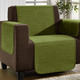 Wohnaccessoires - Unempfindliche Sessel-,Couch- und Armlehnenschoner aus Chenille, in Größe 101 (Sesselschoner, 50x150 cm) bis 905 (2 Kissenbezüge, 40x 40 cm), in Farbe SAND – Farbe GRÜN – Ansicht 2