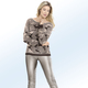 Hosen - Hose mit fein schimmerndem Glanzeffekt – Farbe TAUPE – Ansicht 2 Hosen - Hose mit fein schimmerndem Glanzeffekt, in Größe 021 bis 052, in Farbe TAUPE – Farbe TAUPE – Ansicht 2