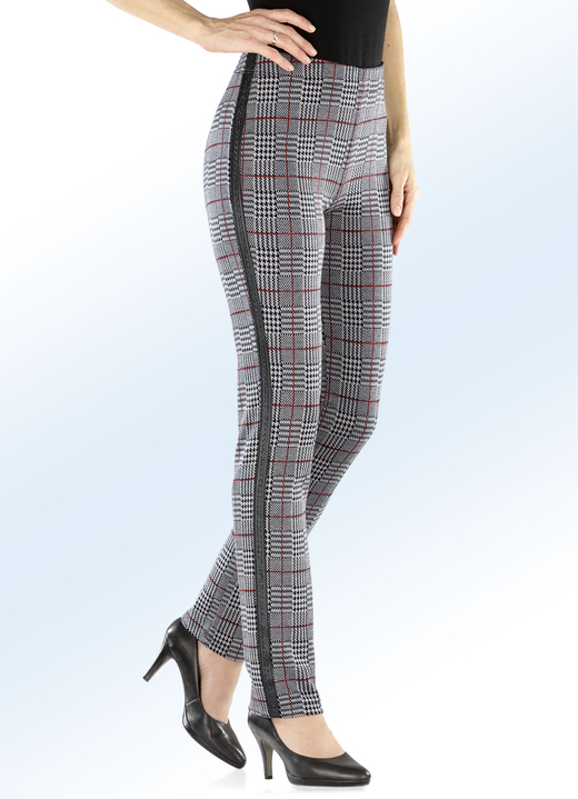 Hosen - Hose in angesagter Karo-Dessinierung Ansicht 3 Hosen - Hose in angesagter Karo-Dessinierung, in Größe 018 bis 235, in Farbe PETROL-SCHWARZ-TERRAKOTTA Ansicht 3