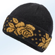 - Warme Strick-Mütze, in Farbe SCHWARZ-GELB – Farbe SCHWARZ-GELB – Ansicht 1