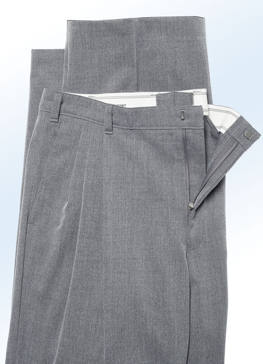 Hosen - „Klaus Modelle“-Hose mit Gesäßpattentaschen in 4 Farben, in Größe 025 bis 060, in Farbe MARINE Ansicht 6