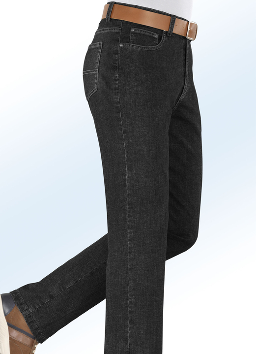 - Thermojeans mit Seitentaschen in 2 Farben, in Größe 025 bis 060, in Farbe SCHWARZ
