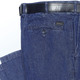 Jeans - Bügelfreie Jeans mit Gürtel in 3 Farben – Farbe JEANSBLAU – Ansicht 2 Jeans - Bügelfreie Jeans mit Gürtel in 3 Farben, in Größe 024 bis 062, in Farbe SCHWARZ – Farbe JEANSBLAU – Ansicht 2