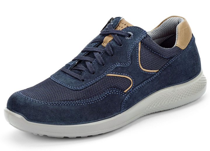 Slipper & Schnürschuhe - GINO GALANTE, sportliche Herren-Schnürschuhe, Weite K, mit herausnehmbarem Fußbett, in Größe 040 bis 047, in Farbe MARINE Ansicht 1