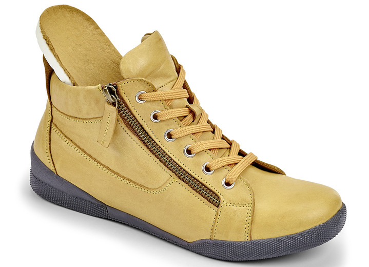Stiefel & Stiefeletten - Andrea Conti, sportive Damen-Boots, mit herausnehmbarem Fußbett Ansicht 9 Stiefel & Stiefeletten - Andrea Conti, sportive Damen-Boots, mit herausnehmbarem Fußbett, in Größe 036 bis 042, in Farbe COGNAC Ansicht 9