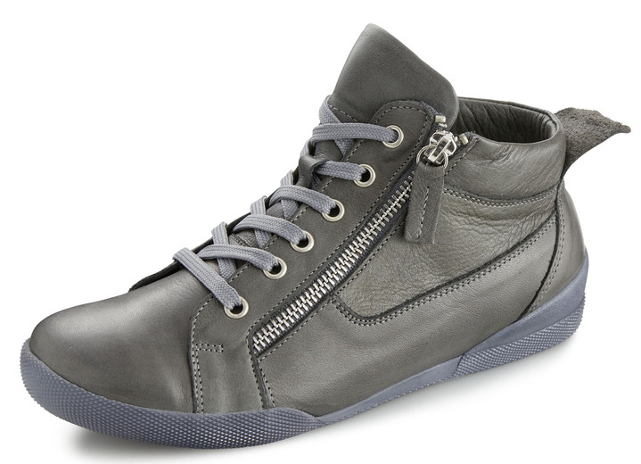 Stiefel & Stiefeletten - Andrea Conti, sportive Damen-Boots, mit herausnehmbarem Fußbett Ansicht 6 Stiefel & Stiefeletten - Andrea Conti, sportive Damen-Boots, mit herausnehmbarem Fußbett, in Größe 036 bis 042, in Farbe COGNAC Ansicht 6