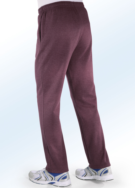 - Freizeithose in 5 Farben, in Größe 024 bis 060, in Farbe BORDEAUX MELIERT Ansicht 1