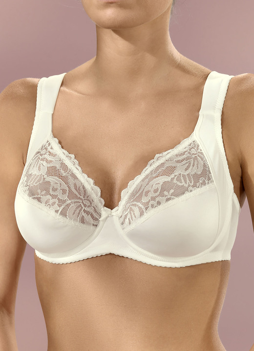 Bügel-BH - Viania Zweierpack Bügel-BH mit Elastikspitze, in Größe 080 bis 100, in Cup C, in Farbe SEKT Ansicht 2