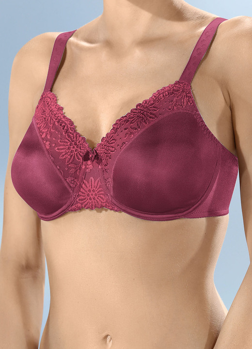 Damenwäsche -  Triumph-Ladyform Soft-Minimizer-Bügel-BH, in Größe 075 bis 095, in Cup F, in Farbe AUBERGINE Ansicht 3