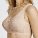 Soft-BH - Miss Mary BH mit unterlegter Elastikspitze im Vorderteil – Farbe BEIGE – Ansicht 2 Soft-BH - Miss Mary BH mit unterlegter Elastikspitze im Vorderteil, in Größe 075 bis 110, in Cup B, in Farbe ANTHRAZIT – Farbe BEIGE – Ansicht 2