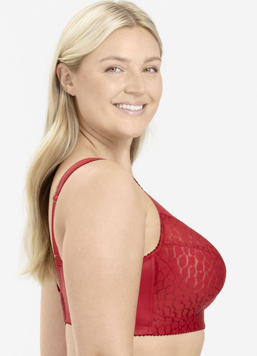 Soft-BH - Miss Mary BH mit strukturierten Cups, in Größe 080 bis 110, in Cup H, in Farbe WEISS Ansicht 4