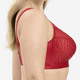Soft-BH - Miss Mary BH mit strukturierten Cups, in Größe 080 bis 110, in Cup H, in Farbe WEISS – Farbe ROT – Ansicht 2