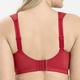 Soft-BH - Miss Mary BH mit strukturierten Cups, in Größe 080 bis 110, in Cup H, in Farbe WEISS – Farbe ROT – Ansicht 3