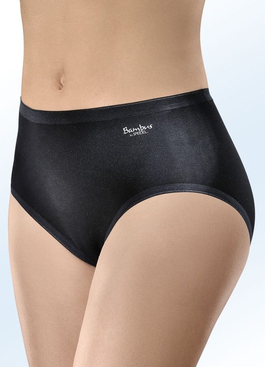 Slips - Speidel Dreierpack Slips mit Viskose, in Größe 038 bis 050, in Farbe SCHWARZ Ansicht 1