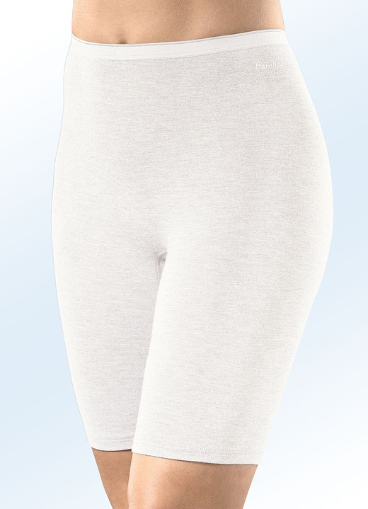 Schlüpfer - Sylvia Speidel Zweierpack Longpants mit Viskose, in Größe 038 bis 048, in Farbe 2x BORDEAUX MELIERT Ansicht 13