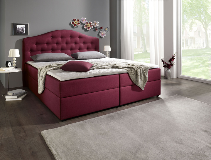 Boxspringbetten - Boxspringbett mit Bettkasten und Topper Ansicht 11 Boxspringbetten - Boxspringbett mit Bettkasten und Topper, in Farbe BEIGE, in Ausführung Mit Bonnell-Federkern-Matratze Ansicht 11