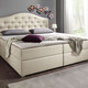 Boxspringbetten - Boxspringbett mit Bettkasten und Topper – Farbe BEIGE – Ansicht 5 Boxspringbetten - Boxspringbett mit Bettkasten und Topper, in Farbe BEIGE, in Ausführung Mit Bonnell-Federkern-Matratze – Farbe BEIGE – Ansicht 5