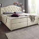 Boxspringbetten - Boxspringbett mit Bettkasten und Topper – Farbe BEIGE – Ansicht 3 Boxspringbetten - Boxspringbett mit Bettkasten und Topper, in Farbe BEIGE, in Ausführung Mit Bonnell-Federkern-Matratze – Farbe BEIGE – Ansicht 3